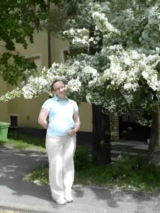 Liudmila a few days before Anthoula was born 2012.05