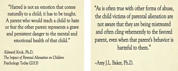 Quotes Edward Kruk Ph.D. and Amy J.L. Baker Ph.D.